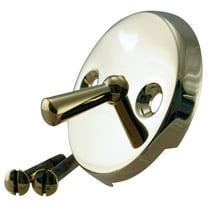 Westbrass Spring Coil Bathtub Overflow Trip Lever with Screws, Polished Brass