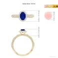 thumbnail image 5 of ANGARA Lab Grown Blue Sapphire Twisted Rope Shank Engagement Ring for Women in 14K Yellow Gold (Size-7x5mm) | September Birthstone, Anniversary, Jewelry Gift for Women | Lab-Grown Blue Sapphire Ring, 5 of 8