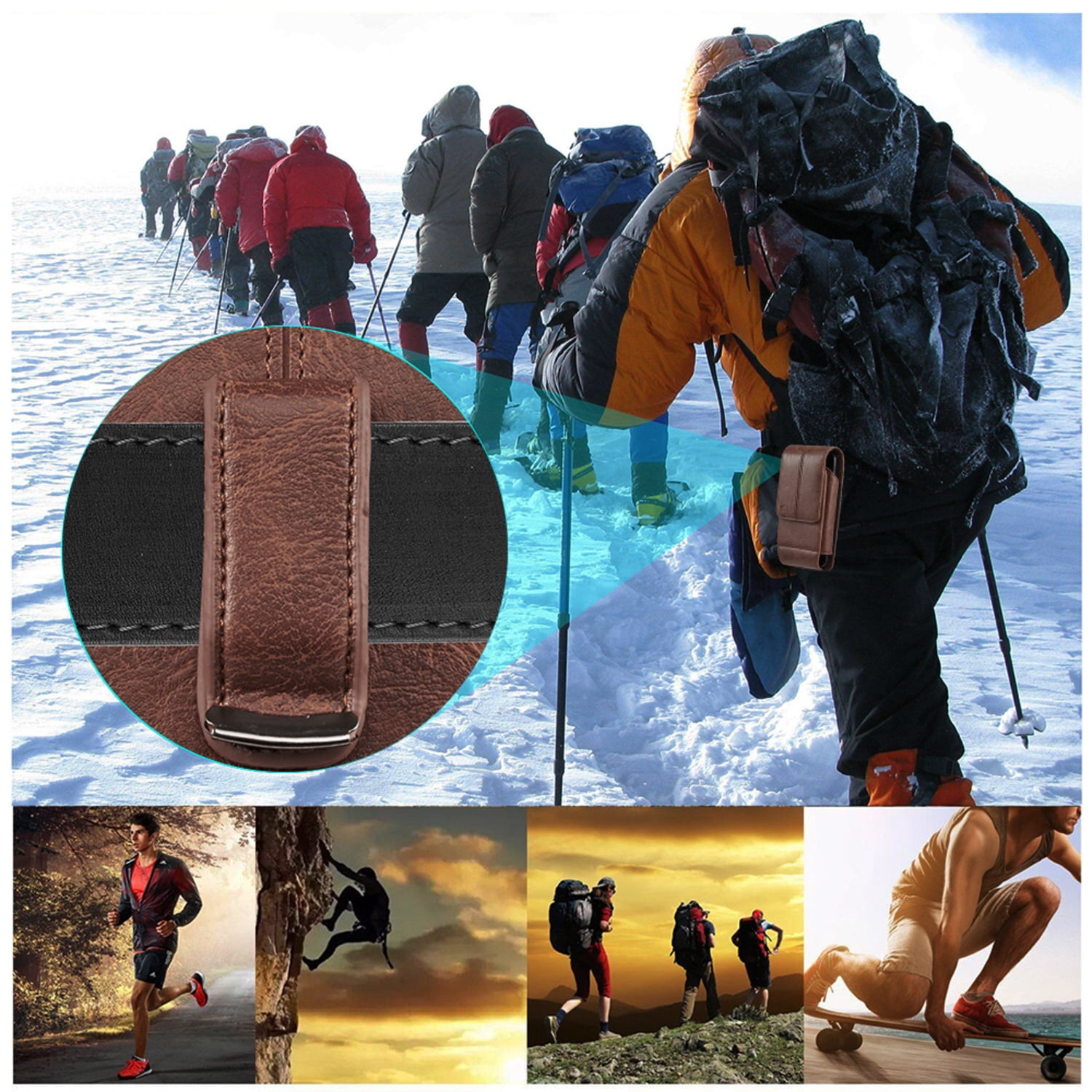 Belt Clip Case for Samsung, Motorola, Iphone, Xiaomi, LG Cellphone Upto 6.8 Inch