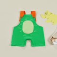 thumbnail image 3 of Infant Boy Strap Sleeveless Button Overalls Rompers Cartoon Dinosaur Shape Summer 0-24M, 3 of 10