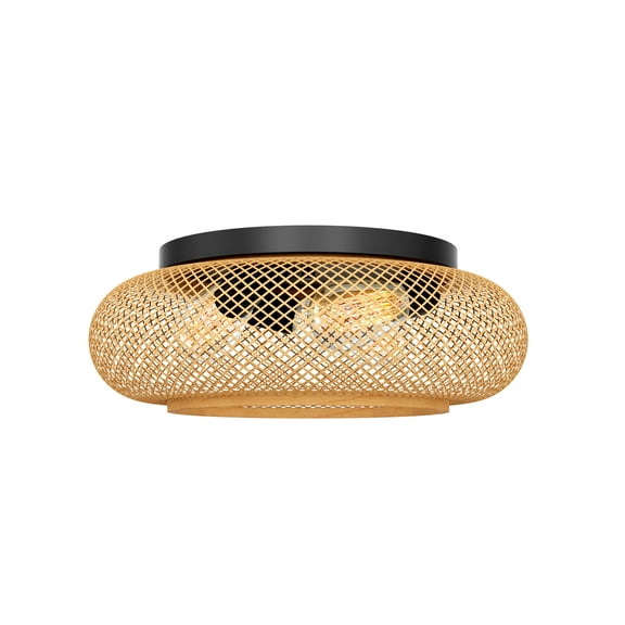 Landia Home Decorative Bamboo Flush Mount Light