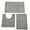 Light Gray, variant on Chenille Shag Bath Rugs 3 Piece Shaggy Bathroom Mat Set, Soft Plush Luxury, Absorbent, Non-Slip, 1 Large, 1 Contour, 1 Small