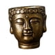 thumbnail image 4 of Maceta de cemento con forma de cabeza de Buda, soporte novedoso para brochas de maquillaje, adorno para plantas Bronce, 4 of 9