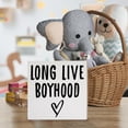 thumbnail image 3 of Zomyto 5"x5" Nursery Decor Wooden Box Sign,Nursery Newborn Baby Boys Bedroom Desk Decor,Long Live Boyhood, 3 of 5