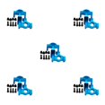 thumbnail image 1 of Vogacara Copa de dirección de aleación de aluminio premium compatible con ECX 1/12 Rc RGT 136100 azul Type2 NO2, 1 of 6