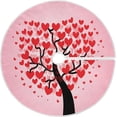 thumbnail image 1 of FMSHPON Valentine's Day Mother's Day Red Heart Love Xmas Christmas Tree Skirt Stand Mat for Holiday Party Decoration Indoor Outdoor 36 inches, 1 of 6