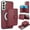 Winered, variant on Decase for Samsung Galaxy S22 Flip PU Leather Back Cover with 2-in-1 Detachable Magnetic Wallet with 5 Card Slots Compatible Mag-Safe and RFlD Blocking Kickstand and Wireless Charging,Black