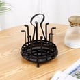 thumbnail image 3 of Árbol de tazas de 8 tazas giratorio de Metal, colgador de secado negro antiguo, árbol de secado de tazas, biberones de vidrio, soporte de exhibición de café, 3 of 5