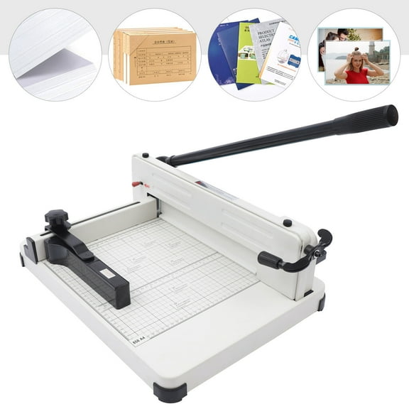 Professional Paper Trimmer Manual Guillotine Paper Cutter Heavy-Duty Metal Base