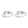 thumbnail image 2 of Jumpingount Anillo abierto con letras mayúsculas, anillos de compromiso seguros reutilizables portátiles, joyería para interiores y exteriores, Type3 NO3, 2 of 6