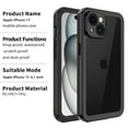 thumbnail image 5 of CASEFIV for 15 Waterproof Case,IP68 Waterproof Heavy Duty Full Body Shockproof Case with Built In Screen Protector Phone Cover for Diving,Swimming,Hiking,Waterpark,Photography, 5 of 6