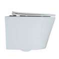 thumbnail image 7 of WinZo WZ5922 Modern Wall Hung Toilet Compact Design Mounted Water Closet Bowl White, 7 of 7