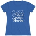 thumbnail image 2 of Crystals Sage Candles Herbs Women's Triblend Tee, 2 of 5