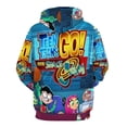 thumbnail image 4 of Teen Titans Go Hoodie 3D Print Pullover Hooded Long Sleeve Sweatshirts Tops Blouse with Pocket for Mens Womens, 4 of 7