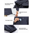 thumbnail image 4 of NORTHYARD Men's Rain Jacket with Hood lightweight Waterproof Raincoat Hiking Outdoor Camping Windbreaker With Zipper Pockets Navy XL, 4 of 7