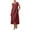 Wine, variant on Dress for Wedding Guest Woman Oversized Linen Dress Women's Sleeveless V Neck a Line Midi Sundress with Pockets Summer Flowy Dresses Blue XXL
