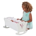 thumbnail image 5 of KidKraft Wooden White Lil' Doll Rocking Cradle for 18-inch Dolls, 5 of 7
