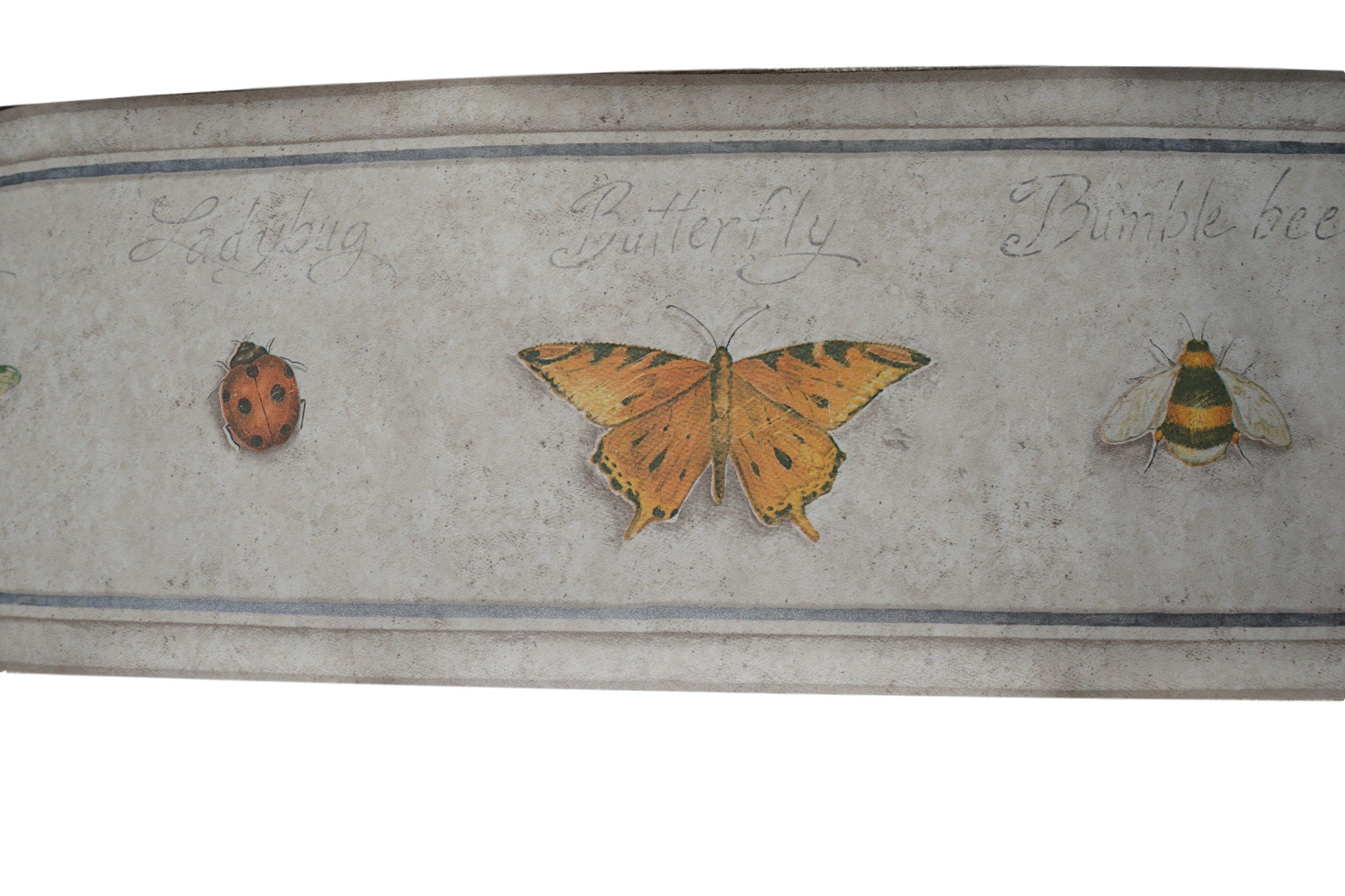 Prepasted Decorative Butterfly Wallpaper Border