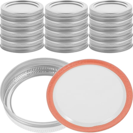 HOMEMAXS  20 Sets Canning Jar Lids and Rings Reusable Mason