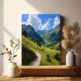 thumbnail image 6 of Alpine Valley Landscape Canvas Print, Decor for Living Room, Office, Cabin, Mountain View Decor, 6 of 8