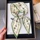 thumbnail image 1 of Luxury Long Silk Scarves 9.5x100cm Thin Narrow Hair/Bag Scarf Band Ribbon Women Neckerchief Headscarves Ladies Foulard Hairbands, 1 of 4