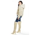 thumbnail image 2 of Chamarra de peluche con capucha Roman Fashion, Juvenil, Hueso, Beige, M, 2 of 6