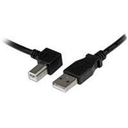 UPC: 0065030852067 | StarTech.com USBAB3ML 3m USB2.0 A to Left Angle B Cable Male to Male  Black