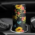 thumbnail image 6 of Sunflower Pomegranate with Leaves Tumblers 20 OZ White Pattern Travel Cup Iced Stainless Steel with Lid Insulated Coffee Mug Gifts, 6 of 6