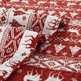 thumbnail image 6 of Haperlare Christmas Quilt Set Queen Size Boho Bedspread Coverlet Sets with Christmas Tree Reindeer Snowflakes Reversible Pattern for All Season, Red/White, 6 of 9