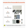thumbnail image 6 of KFFKFF Continuous Bag Band Sealing Machine, 0.24-0.47 in Seal Width, Vertical Sealer with Roller Printing, Adjustable Temperature & Speed, Heat Sealer for 0.001-0.03 in Plastic Bags, 6 of 9