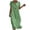 Green, variant on Summer Dresses for Women 2026 Notch V Neck Rolled Short Sleeve Loose Straight Casual Maxi Dress With Decorative Buttons for Daily Beach