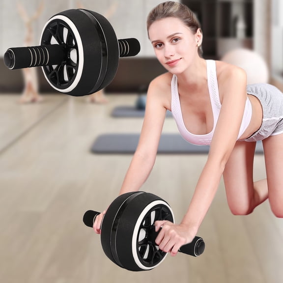 Abdominal Wheel Roller for Core Workout - Home Gym Equipment with Knee Pad, Non Slip Foam Handle, Portable & Durable Fitness Wheel for Abs, Arms, Shoulders, Back Strengthening & Weight Loss