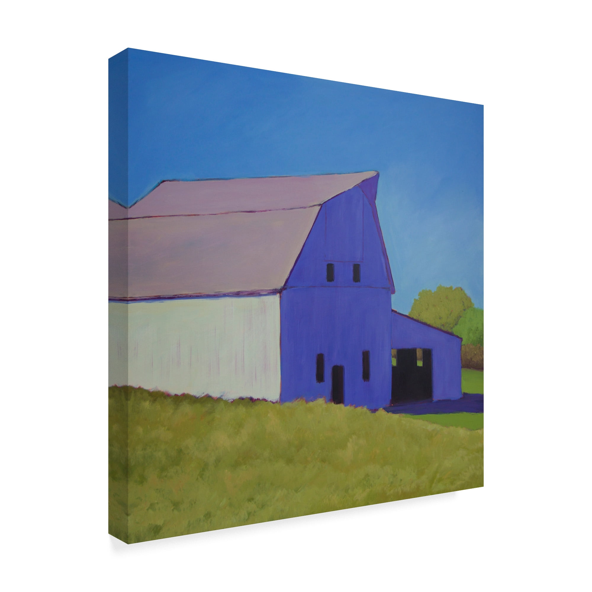 Trademark Fine Art 'Barn Over the Hill' Canvas Art by Carol Young