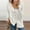 White, variant on cardigan for women women's button sweater top solid v-neck long sleeve sweater ladies fashion loose blouse cardigans outerwear topwomen's cardigan black + m