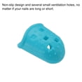 thumbnail image 4 of Protector de punta de dedo antideslizante Uxcell, paquete de 10, guardia de dedo de silicona de 29 mm, azul claro, 4 of 6
