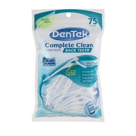 DenTek Complete Clean Floss Picks Back Teeth Fresh Mint - 75 CT75.0 CT