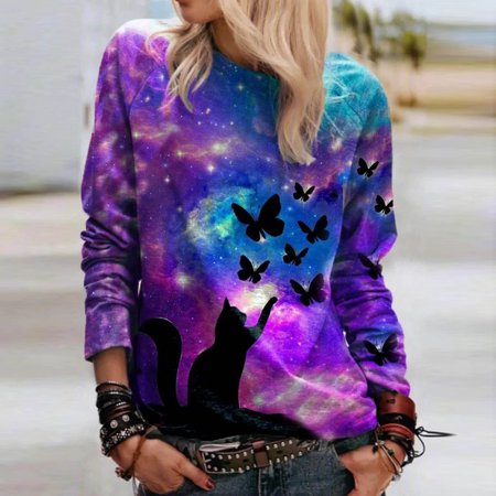 

Tawop Women Plus Size Printed Abstract Art Pullover Long Sleeve Sweatshirt Shirts Tops Corset Tops For Women Long Sleeve Mother S Day Tops