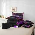 thumbnail image 4 of Erosebridal Purple Car Bedding Queen Size,Extreme Sport Comforter Sets with Sheets,Geometric Buffalo Bedding Sets Queen Size,Breathable Automobile Room Decor,Reversible,7 Pieces, 4 of 6