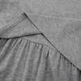 thumbnail image 4 of Baywell Solid Color Maternity Dress, Pregnant Long Sleeve Labor Delivery Nursing Hospital Gowns Gray US 14, 4 of 7