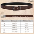 thumbnail image 6 of Odifni Mens reversible leather belt,genuine leather belt, black/brown belt, 2 in 1, 6 of 8