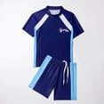 thumbnail image 2 of Boys Swimwear Long Sleeve Rash Guard and Swim Trunks for Kids Youth Swimming Surfing Sun 3-5 Years, 2 of 3