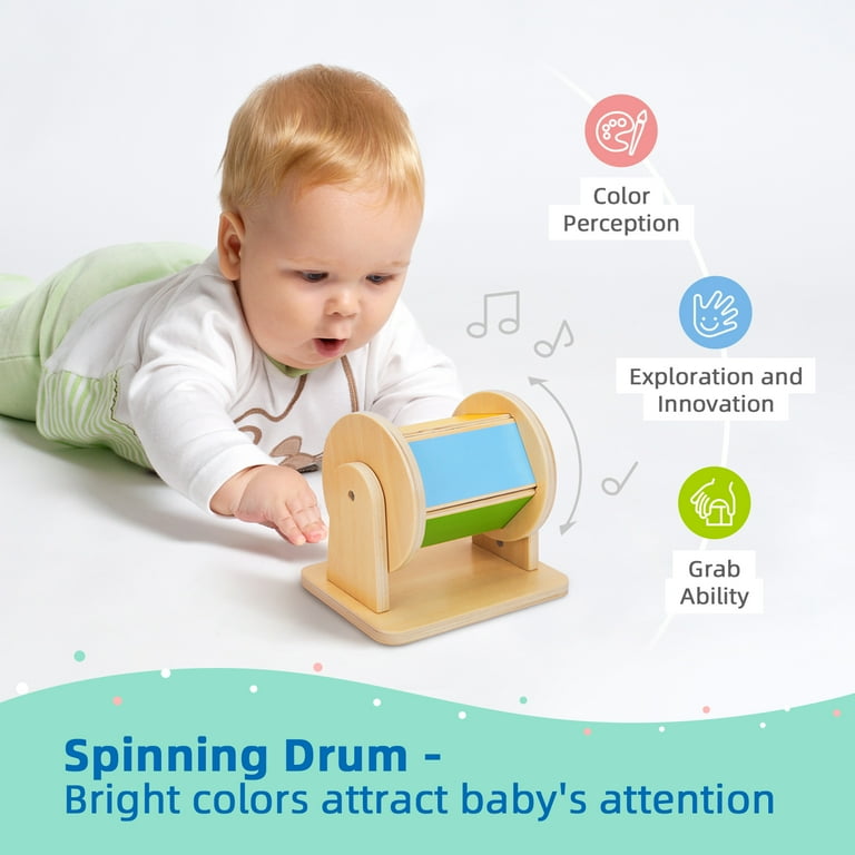 TOOKYLAND Early Learning Toy Bundle 6 in 1 Box Educational Montessori Play Set Wooden Baby Toys 0 6 Months Old