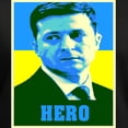 thumbnail image 3 of CafePress - Ukrainian President Zelenskyy Ukraine Flag T Shirt - Women's V-Neck Dark T-Shirt, 3 of 4