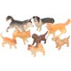 thumbnail image 4 of 8 minifiguras de perro realistas, figuras de cachorros, adornos de escritorio, 4 of 5