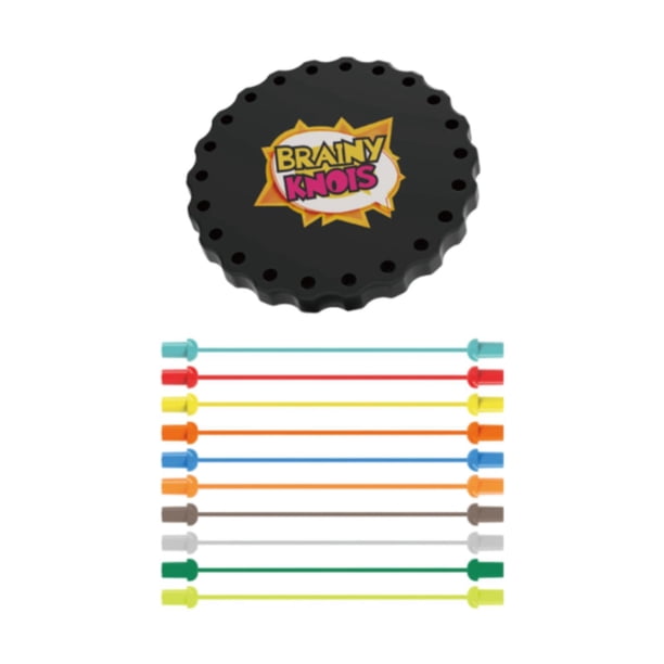 Juguete para desenredar cuerda, juego de rompecabezas de clasificación retorcida, desarrollo de inteligencia con 10 cuerdas, rompecabezas de cuerda,