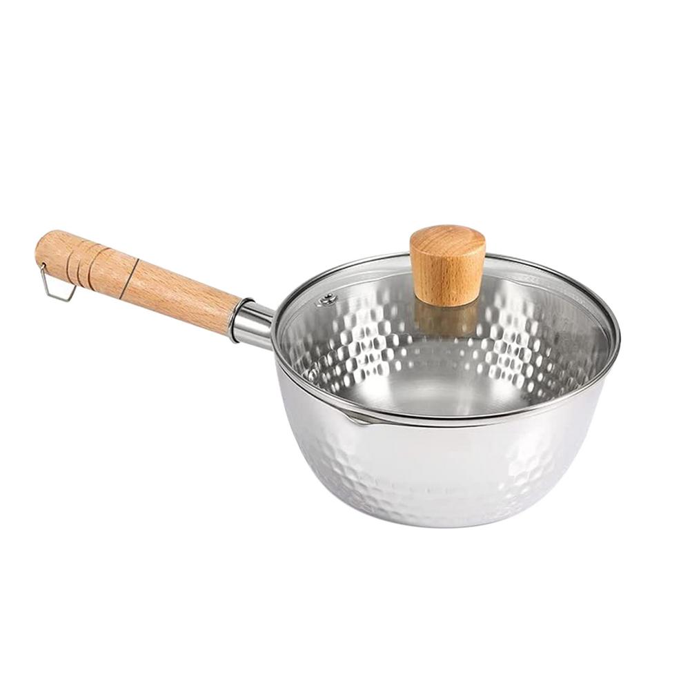 Tohuu Stainless Steel Saucepan Nonstick Sauce Pan with Glass Lid