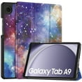 thumbnail image 1 of yeacher Samsung Galaxy Tab A9 & A9 Plus Étui de Protection à Trois Volets avec Réveil/sommeil Automatique, Fermeture Magnétique et Motifs Colorés (8,7/11 Pouces), 1 of 6
