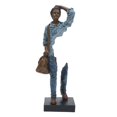 thumbnail image 3 of Figura creativa, estatua, adorno de escritorio, recuerdo, arte de colección, escultura humana Azul, 3 of 9