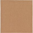 thumbnail image 1 of Unique Loom Modern Collection Striped Casual Transitional Indoor and Outdoor Flatweave Square Rug, 6 Feet, Light Brown/Beige, 1 of 5