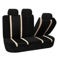 thumbnail image 3 of FH Group Housses de Siège Sport Airbag Compatible et Full Set Fendue Arrière Beige, 3 of 8